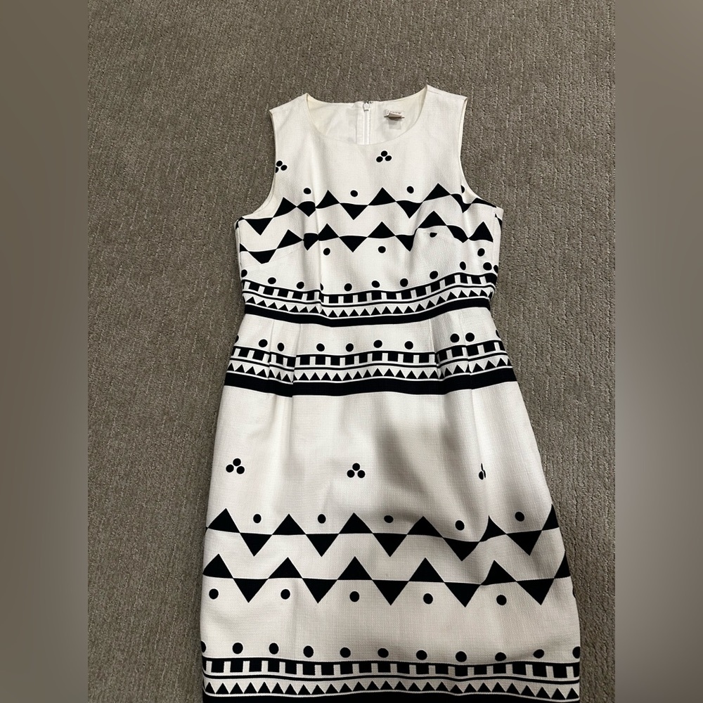 J Crew Factory Cotton Printed Dress - Size 4